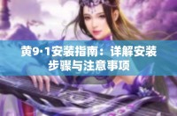 黄9·1安装指南：详解安装步骤与注意事项
