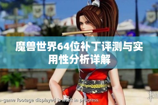 魔兽世界64位补丁评测与实用性分析详解