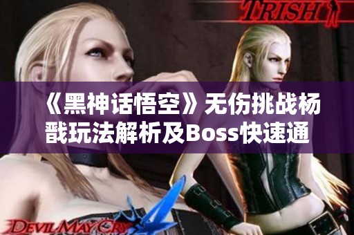 《黑神话悟空》无伤挑战杨戬玩法解析及Boss快速通关技巧分享