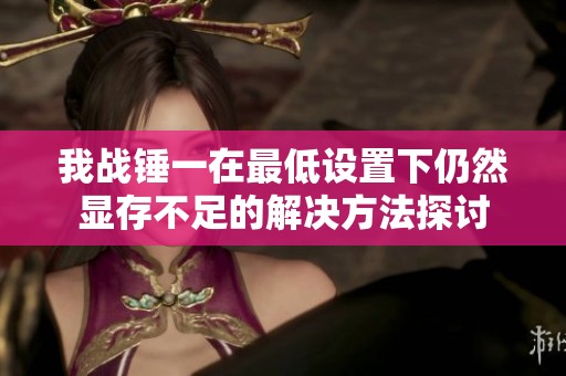 我战锤一在最低设置下仍然显存不足的解决方法探讨