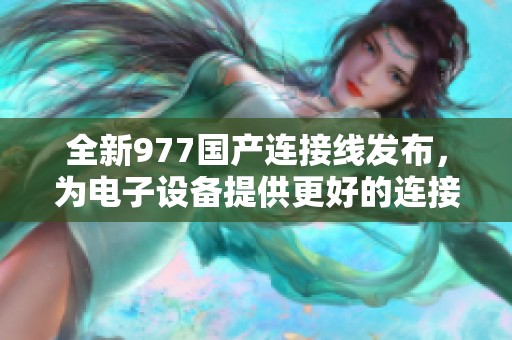 全新977国产连接线发布，为电子设备提供更好的连接体验