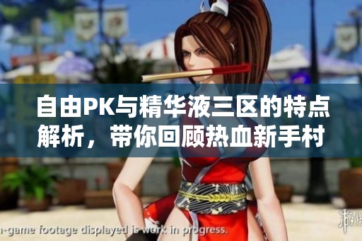 自由PK与精华液三区的特点解析，带你回顾热血新手村的时光！