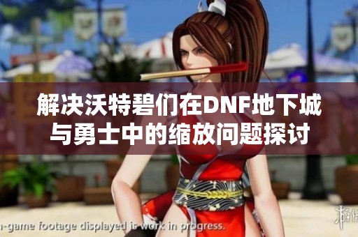 解决沃特碧们在DNF地下城与勇士中的缩放问题探讨