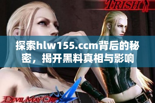 探索hlw155.ccm背后的秘密，揭开黑料真相与影响