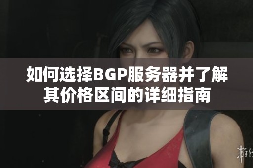 如何选择BGP服务器并了解其价格区间的详细指南