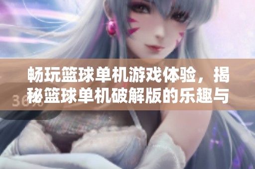 畅玩篮球单机游戏体验，揭秘篮球单机破解版的乐趣与技巧