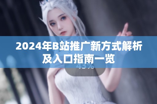 2024年B站推广新方式解析及入口指南一览
