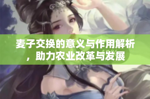 麦子交换的意义与作用解析，助力农业改革与发展