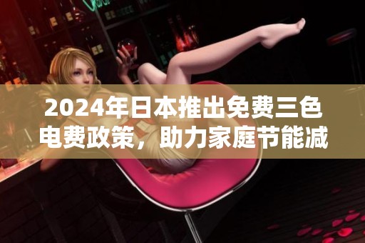 2024年日本推出免费三色电费政策，助力家庭节能减排