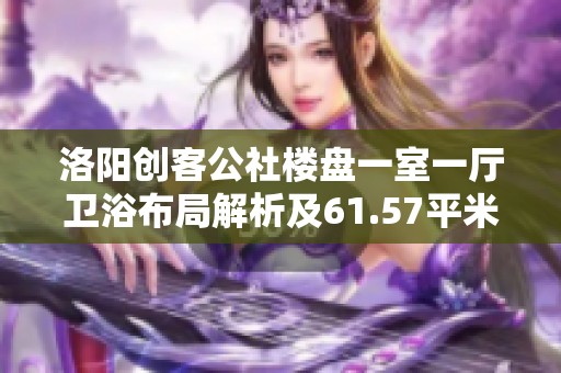 洛阳创客公社楼盘一室一厅卫浴布局解析及61.57平米户型图展示
