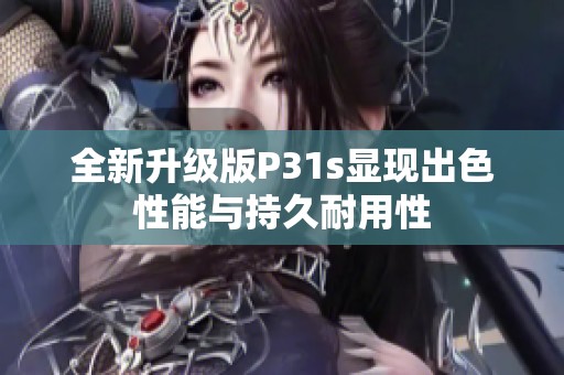 全新升级版P31s显现出色性能与持久耐用性