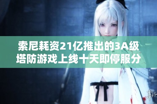索尼耗资21亿推出的3A级塔防游戏上线十天即停服分析