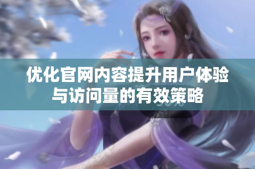 优化官网内容提升用户体验与访问量的有效策略