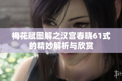 梅花赋图解之汉宫春晓61式的精妙解析与欣赏