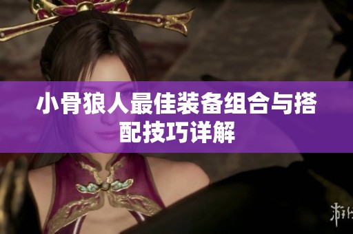 小骨狼人最佳装备组合与搭配技巧详解