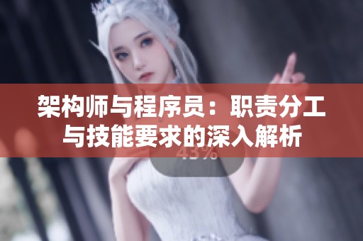 架构师与程序员：职责分工与技能要求的深入解析