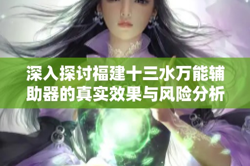 深入探讨福建十三水万能辅助器的真实效果与风险分析