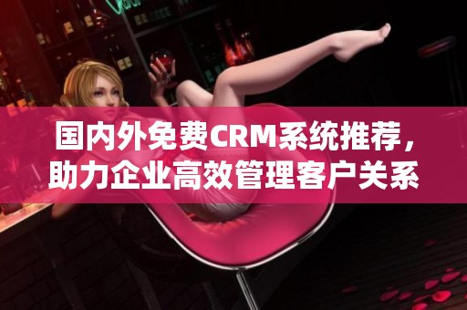 国内外免费CRM系统推荐，助力企业高效管理客户关系