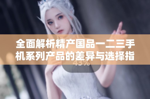 全面解析精产国品一二三手机系列产品的差异与选择指南