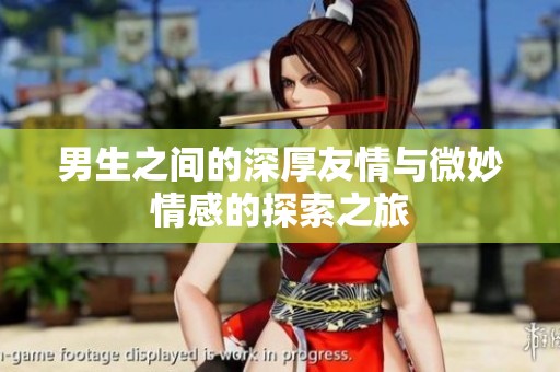 男生之间的深厚友情与微妙情感的探索之旅
