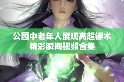 公园中老年人展现高超镖术精彩瞬间视频合集