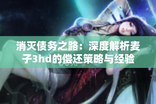 消灭债务之路：深度解析麦子3hd的偿还策略与经验