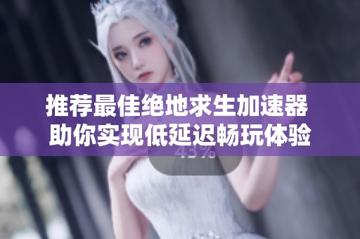 推荐最佳绝地求生加速器 助你实现低延迟畅玩体验