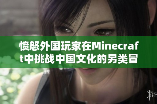 愤怒外国玩家在Minecraft中挑战中国文化的另类冒险