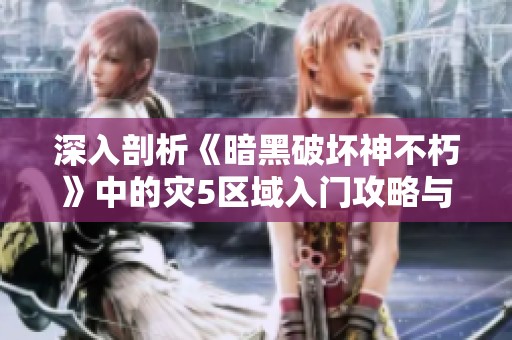 深入剖析《暗黑破坏神不朽》中的灾5区域入门攻略与技巧