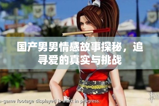 国产男男情感故事探秘，追寻爱的真实与挑战