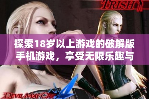 探索18岁以上游戏的破解版手机游戏，享受无限乐趣与刺激体验