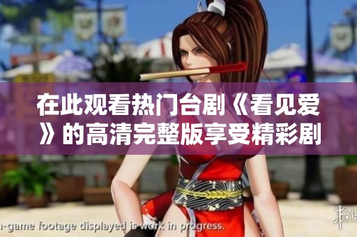 在此观看热门台剧《看见爱》的高清完整版享受精彩剧情