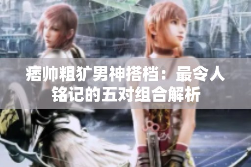 痞帅粗犷男神搭档：最令人铭记的五对组合解析