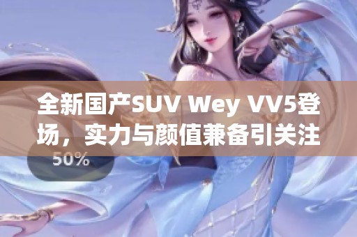 全新国产SUV Wey VV5登场，实力与颜值兼备引关注