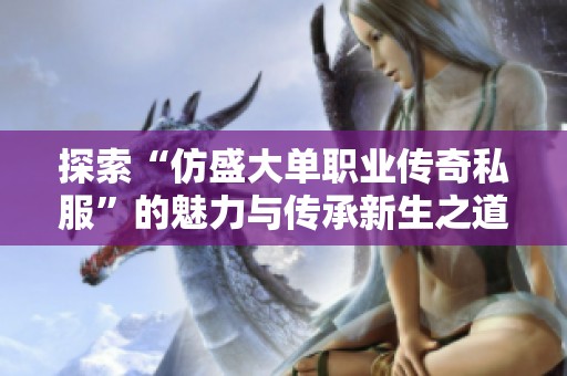 探索“仿盛大单职业传奇私服”的魅力与传承新生之道