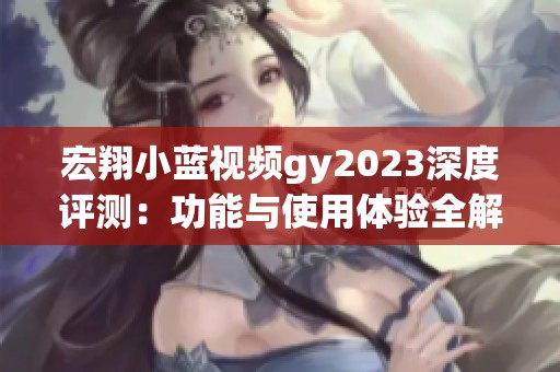 宏翔小蓝视频gy2023深度评测：功能与使用体验全解析