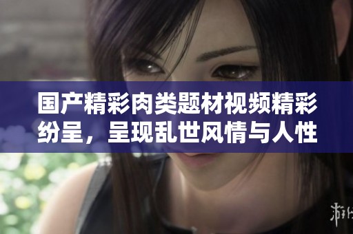 国产精彩肉类题材视频精彩纷呈，呈现乱世风情与人性纷争