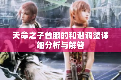 天命之子台服的和谐调整详细分析与解答