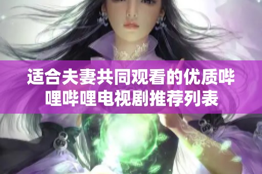 适合夫妻共同观看的优质哔哩哔哩电视剧推荐列表