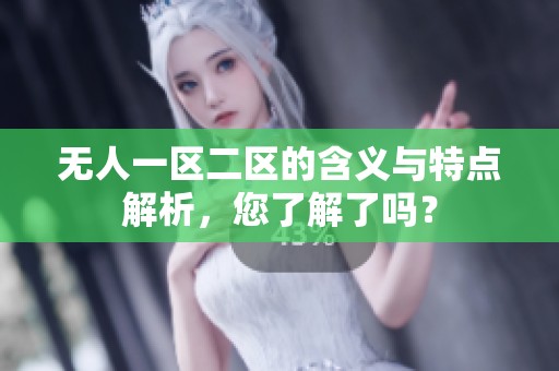 无人一区二区的含义与特点解析，您了解了吗？