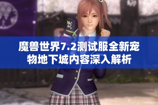 魔兽世界7.2测试服全新宠物地下城内容深入解析