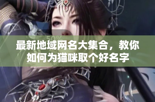 最新地域网名大集合，教你如何为猫咪取个好名字