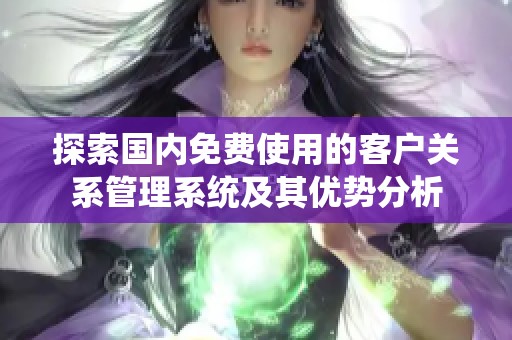 探索国内免费使用的客户关系管理系统及其优势分析
