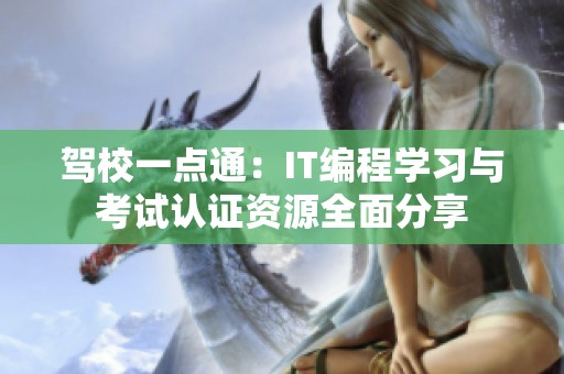 驾校一点通：IT编程学习与考试认证资源全面分享