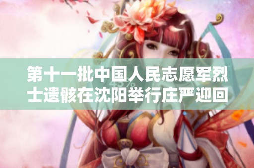 第十一批中国人民志愿军烈士遗骸在沈阳举行庄严迎回仪式