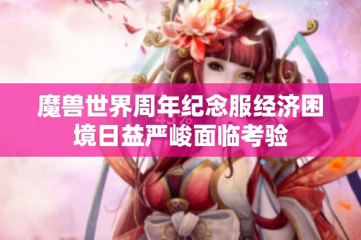 魔兽世界周年纪念服经济困境日益严峻面临考验