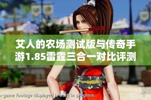 艾人的农场测试版与传奇手游1.85雷霆三合一对比评测大揭秘