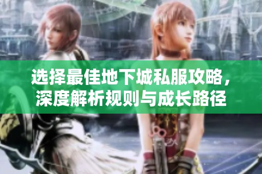 选择最佳地下城私服攻略，深度解析规则与成长路径