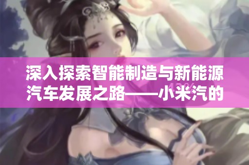 深入探索智能制造与新能源汽车发展之路——小米汽的启示与展望