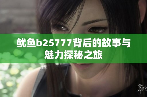 鱿鱼b25777背后的故事与魅力探秘之旅